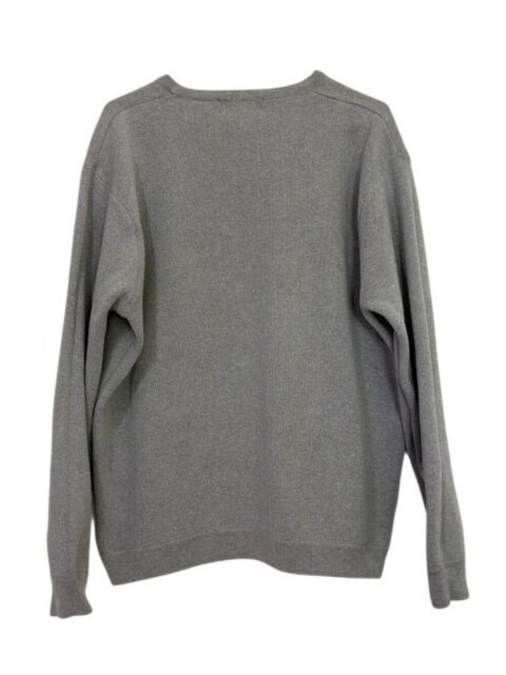 J.Crew Mens Gray Cotton Crewneck Sweater Size L Casual Lightweight Knit - Picture 2 of 3